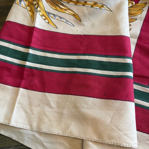 Vintage Hat Printed Scarf Italy Silk Betmar Classy Feathers Retro Gatsby - Picture 13 of 14